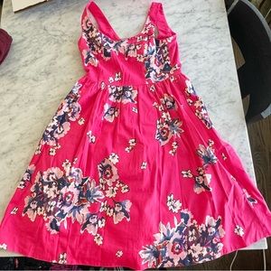 Donna Morgan pink floral dress size 8